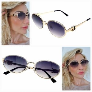 ok93 Damskie okulary przeciwsłoneczne muchy ozdobne UV400