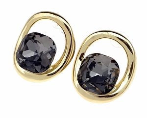 3735i Kolczyki złote pozłacane wtyczki 14K 