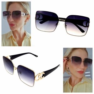 ok60 Damskie okulary przeciwsłoneczne muchy ozdobne UV400