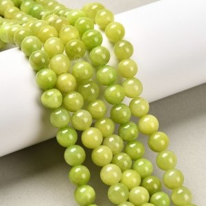 sz352 Jadeit kamień naturalny 8mm pasmo 38cm