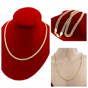 1993 Złoty łańcuszek celebrytka 60cm naszyjnik pozłacany 14K 