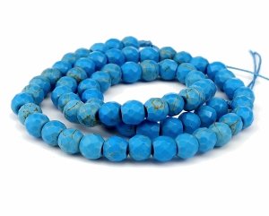583 Turkus kamień naturalny fasetowany 6mm sznur 40cm