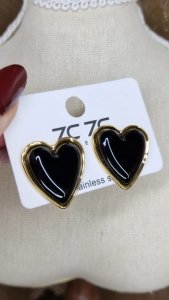 3720i Kolczyki złote wtyczki stal chirurgiczna 316L nierdzewna