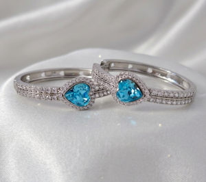 3440 Kolczyki srebrne pozłacane białym złotem wiszące koła 3,5cm Austrian Crystal