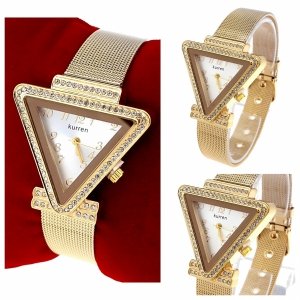 3108 Zegarek damski złoty stal chirurgiczna Kurren elegancki klasyk 