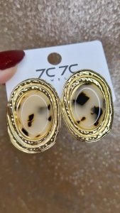 1934g Kolczyki złote wtyczki stal chirurgiczna 316L nierdzewna