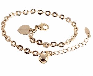 2531 Bransoletka złota pozłacana 18k 17+3 Xuping 