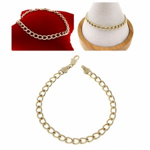 3041 Bransoletka elegancka złota 19.5cm pozłacana 14k Xuping pancerka 