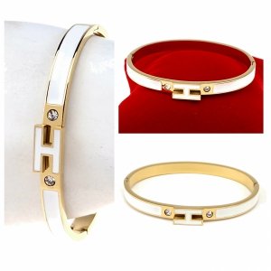 803 Bransoletka złota 6cm stal chirurgiczna bangla 316L