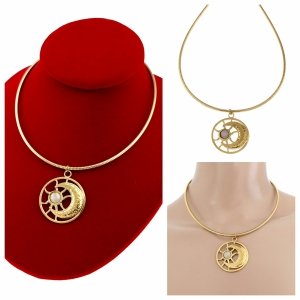 1815 Złoty łańcuszek naszyjnik 42+5cm stal chirurgiczna 316L nierdzewna 