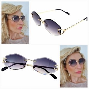 ok55 Damskie okulary przeciwsłoneczne muchy ozdobne UV400