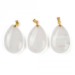 620b Zawieszka kryształ górski kamień naturalny 