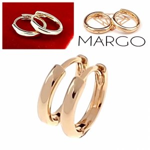 3009 Złote kolczyki pozłacane 18k Xuping wiszące koła 1,4cm 