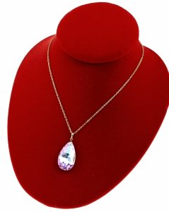 3351 Złoty łańcuszek Austrian Crystal 40+5 naszyjnik pozłacany 14K Xuping