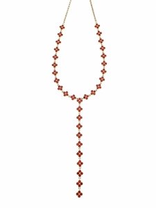 4383 Złoty łańcuszek naszyjnik 42+5cm stal chirurgiczna 316L krawatka 
