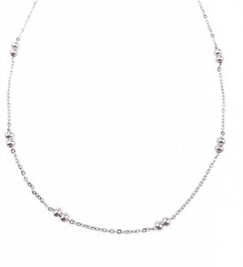 3107 Srebrny łańcuszek 50cm 4mm stal chirurgiczna 