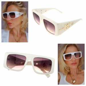 ok14 Damskie okulary przeciwsłoneczne muchy ozdobne UV400