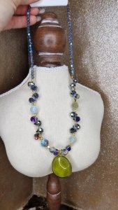 3060b Złoty łańcuszek naszyjnik 46+5 stal chirurgiczna 316L