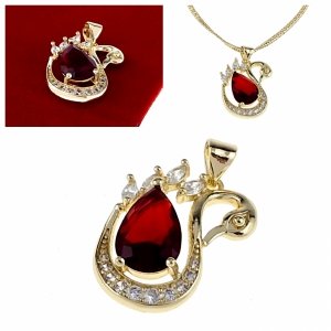 1935a Złota zawieszka błyszcząca pozłacana 14k