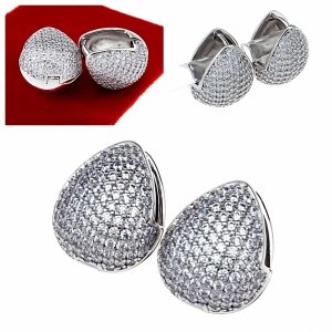 2043 Srebrne kolczyki pozłacane białym złotem Xuping wiszące 