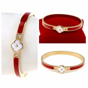 3329 Bransoletka złota 6cm stal chirurgiczna bangla 316L