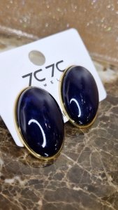 3543 Kolczyki złote wtyczki stal chirurgiczna 316L nierdzewna