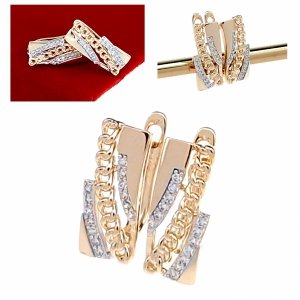 эксклюзивн<br />ые серьги с позолотой swarovski 