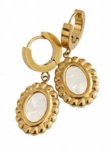 Золотые серьги из нержавеющей стали