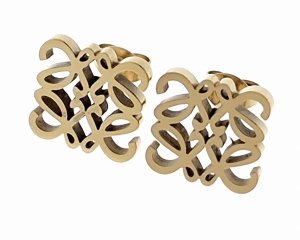 Золотые серьги из нержавеющей стали