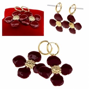 Золотые серьги из нержавеющей стали