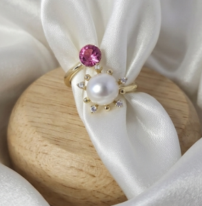 кольцо. 18,30 мм золотая нержавеющая сталь