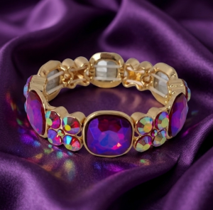 Браслет Кристаллы Знаменитости Хирургическая сталь