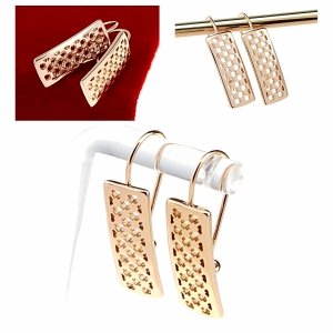 эксклюзивные серьги с позолотой swarovski