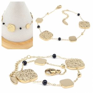 браслет золотой знаменитости из нержавеющей стали