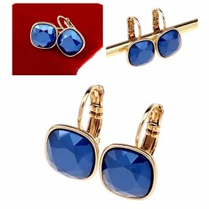 эксклюзивные серьги с позолотой swarovski