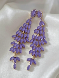 позолоченные серьги с эксклюзивным фианитом