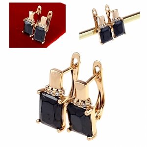 эксклюзивные серьги с позолотой swarovski