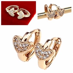эксклюзивные серьги с позолотой swarovski
