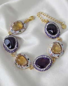 позолоченный браслет из 18-каратного золота