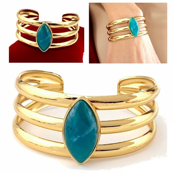 BRACELET GOLD CELEBRITY NEREZOVÁ OCEL