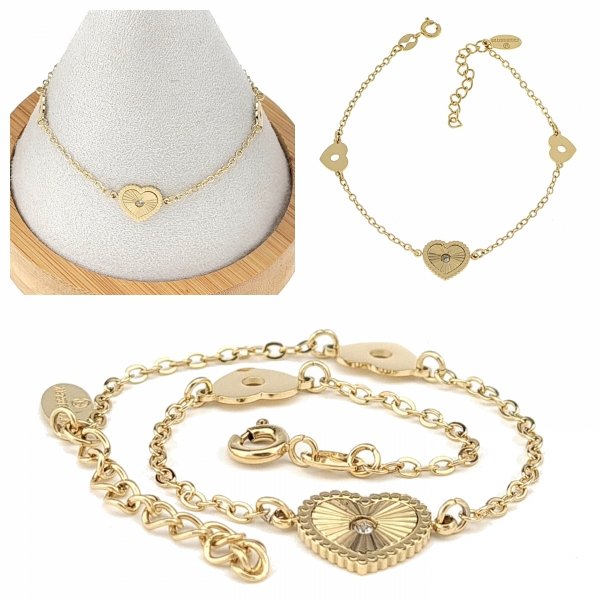 BRACELET GOLD CELEBRITY NEREZOVÁ OCEL