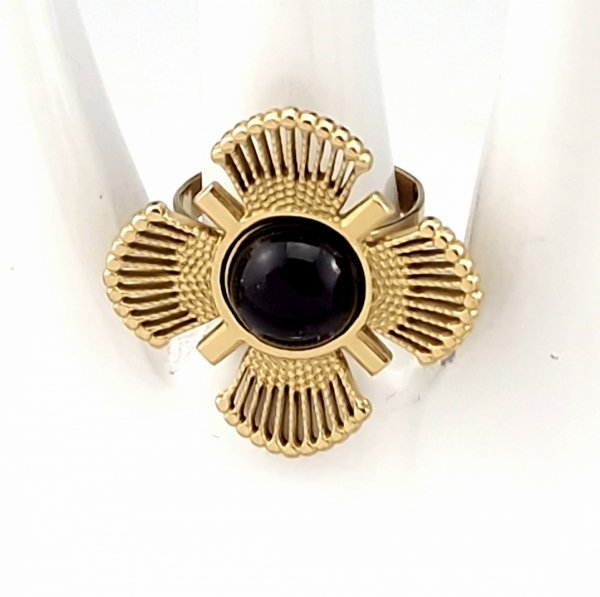 prstenec. 18,30 mm zlatá nerezová ocel