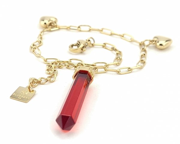 BRACELET GOLD CELEBRITY NEREZOVÁ OCEL
