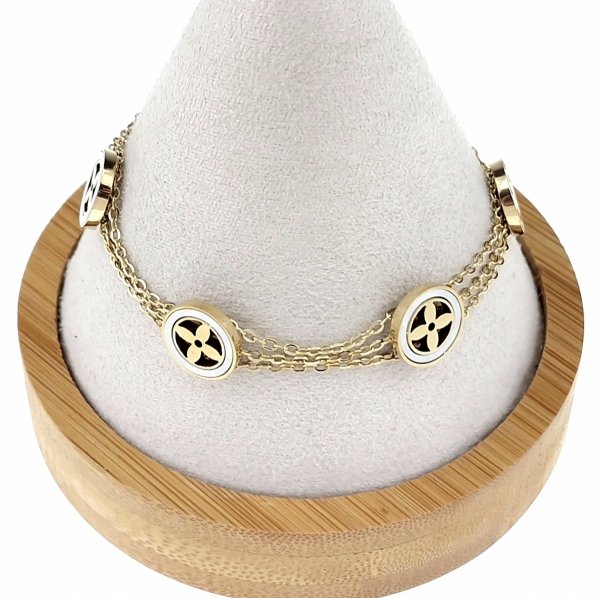 BRACELET GOLD CELEBRITY NEREZOVÁ OCEL