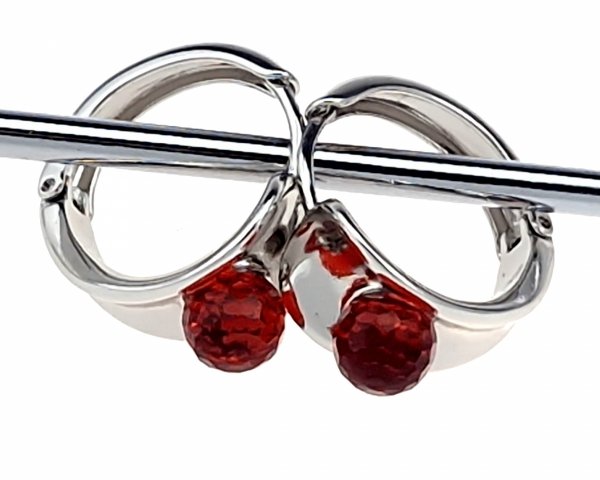 swarovski náušnice s bílým zlatem
