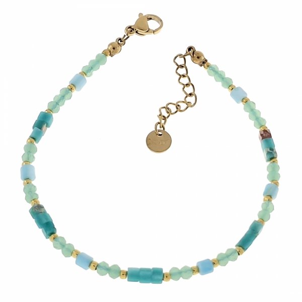 BRACELET GOLD CELEBRITY NEREZOVÁ OCEL