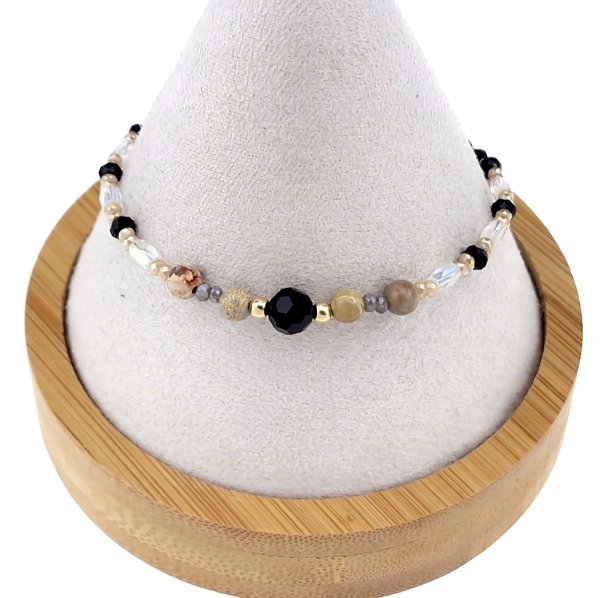 BRACELET GOLD CELEBRITY NEREZOVÁ OCEL