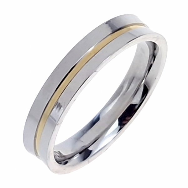 prstenec. 17,30 mm zlatá nerezová ocel