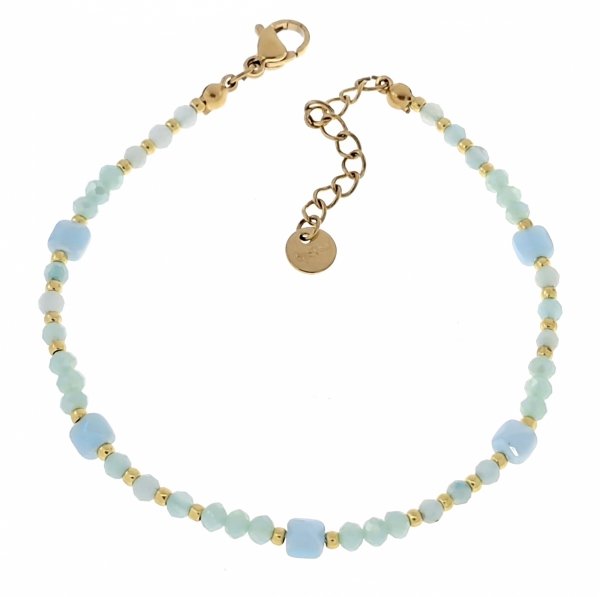 BRACELET GOLD CELEBRITY NEREZOVÁ OCEL
