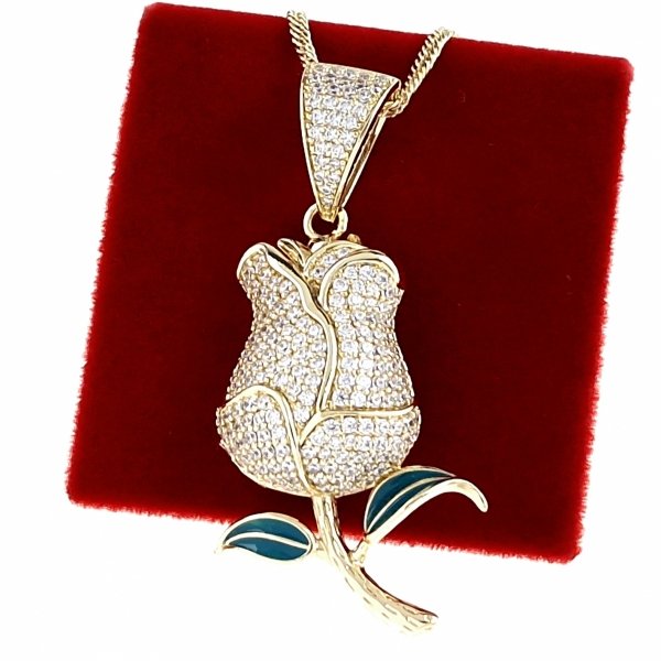 zlatý přívěsek 18k lesklý xuping